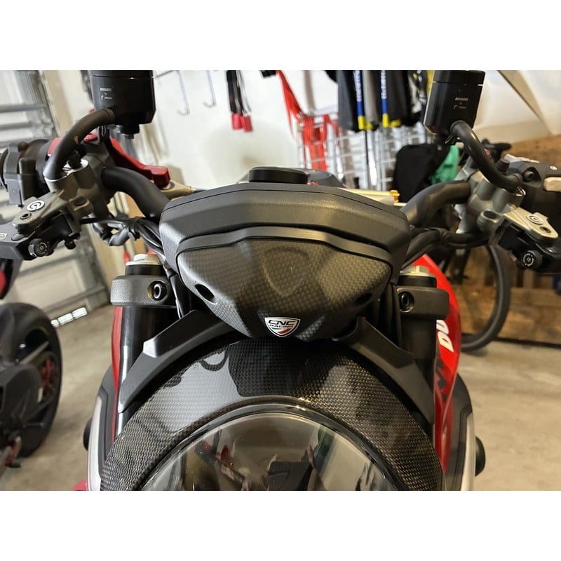 ZA337 Instrument panel cover Carbon Ducati Monster 937 2021+ CNC Racing