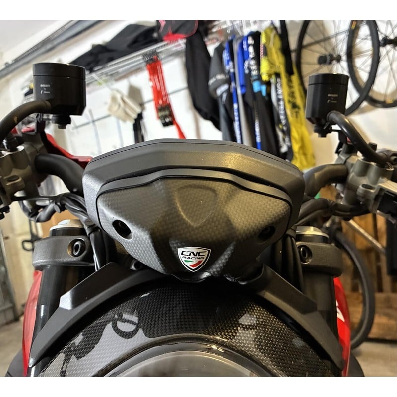 ZA337 Instrument panel cover Carbon Ducati Monster 937 2021+ CNC Racing