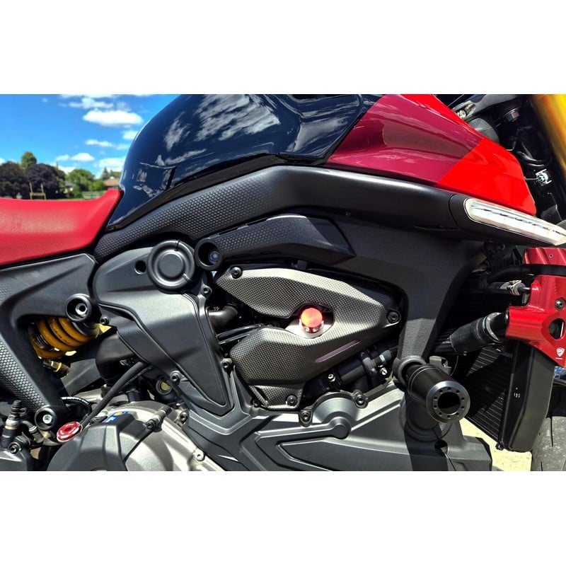 ZA333 Cover laterali motore in carbonio Ducati Monster 937 2021+ CNC Racing