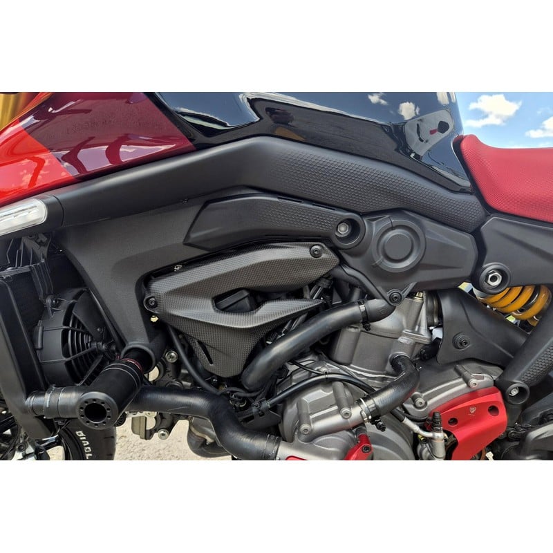 ZA333 Engine side covers carbon Ducati Monster 937 2021+ CNC Racing