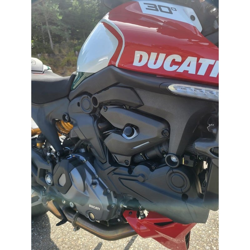 ZA333 Engine side covers carbon Ducati Monster 937 2021+ CNC Racing