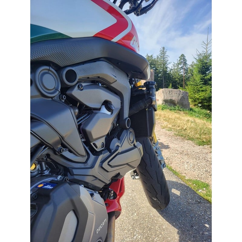 ZA333 Cover laterali motore in carbonio Ducati Monster 937 2021+ CNC Racing