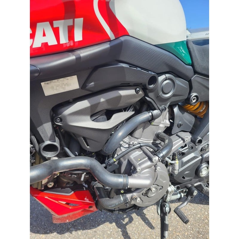 ZA333 Engine side covers carbon Ducati Monster 937 2021+ CNC Racing