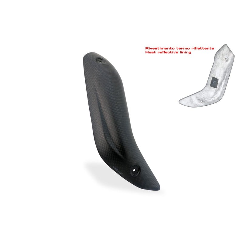 ZA902 Lower pipes heat guard Akrapovic Full System Carbon Ducati Multistrada V4 Pikes Peak 2022+ CNC