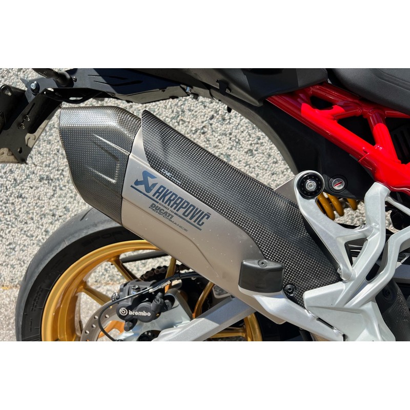 Paracalore Terminale Akrapovic Full System Carbonio Ducati Multistrada V4 Pikes Peak 2022+ CNC Racing