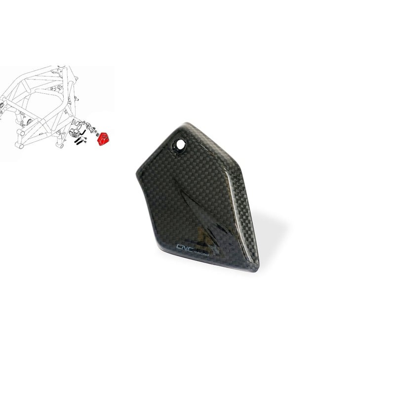 ZA884 Starter relay solenoid cover Carbon Mv Agusta Brutale 3 675 2012+ CNC Racing