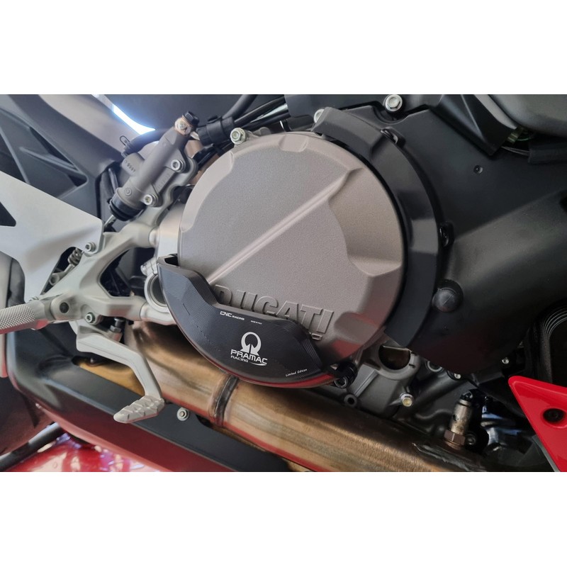 PR322_PR Clutch cover protector Pramac Racing Limited Edition Ducati Streetfighter V2 955 2022+ CNC