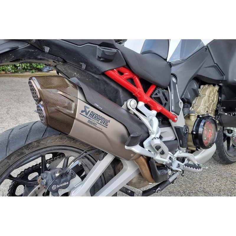 ZA998 Exhaust silencer Akrapovic heat guard Carbon Ducati Multistrada V4 Pikes Peak 2022+ CNC Racing