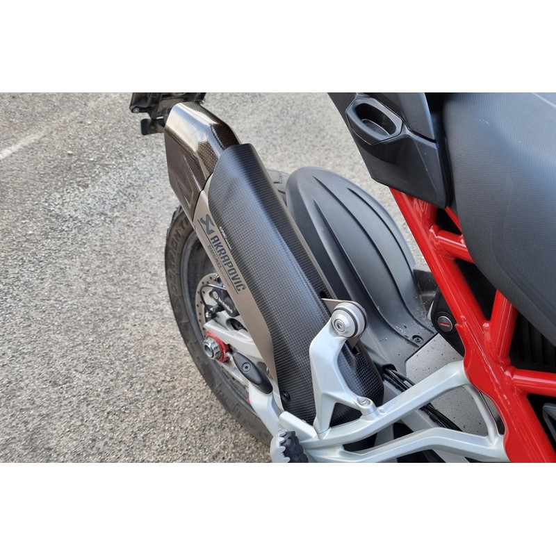 Paracalore Terminale Akrapovic Carbonio Ducati Multistrada V4 Pikes Peak 2022+ CNC Racing