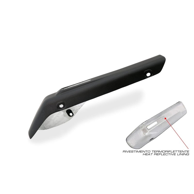 ZA998 Exhaust silencer Akrapovic heat guard Carbon Ducati Multistrada V4 Pikes Peak 2022+ CNC Racing