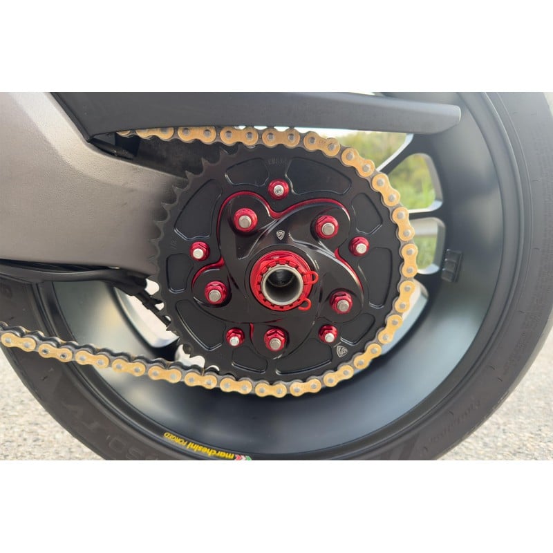 Fermaglio per dado perno ruota posteriore lato corona Ducati CNC Racing DAM02