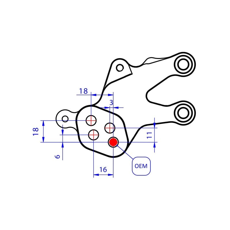 Pedane regolabili Ducati Streetfighter V2 955 2022+ CNC Racing
