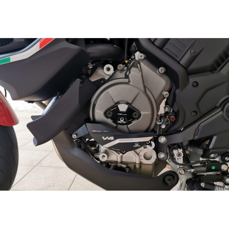Protezione carter alternatore Pramac Racing Limited Edition Ducati Multistrada V4 Pikes Peak 2022+ CNC Racing