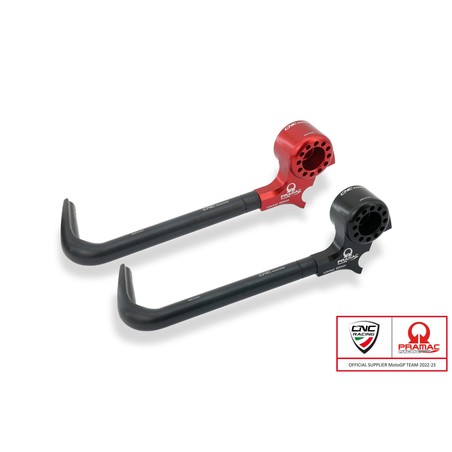 PLM02_PR_DUCATI Lever Guard Street Clutch lever protector with bar end mirror housing Pramac racing