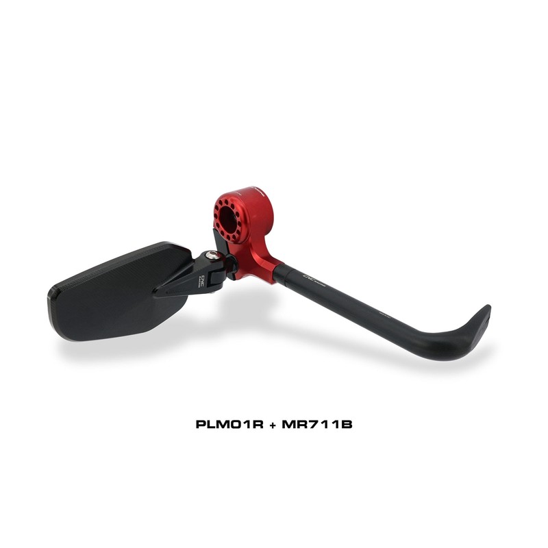 PLM01_DUCATI Lever Guard Street Protection front brake lever with bar end mirror housing Ducati CNC