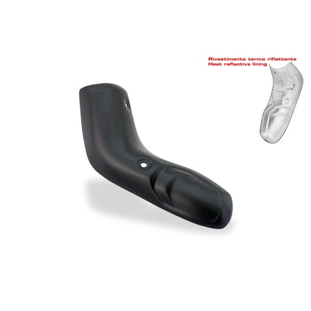 ZA997 Exhaust lower pipe heat guard Carbon Ducati Multistrada V4 Pikes Peak 2022+ CNC Racing