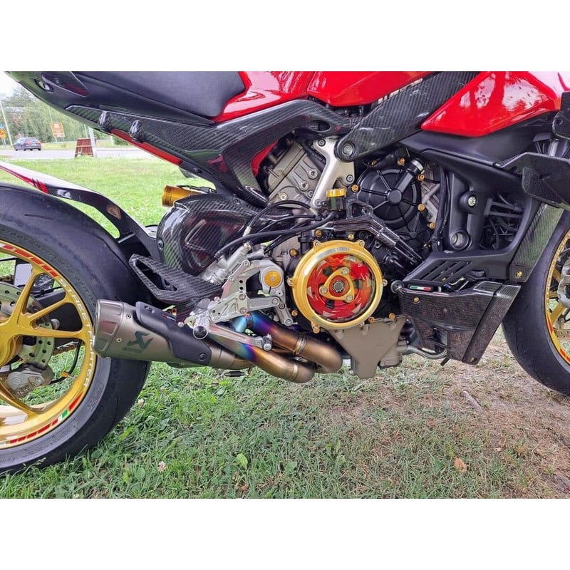 CAB01_02 Clear clutch cover Conversion kit Ducati Streetfighter V4 S 2020+ CNC Racing