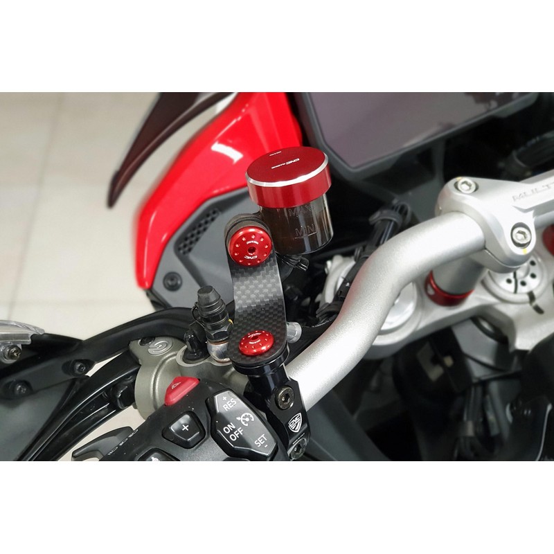 ZA990 Front brake and clutch oil tank brackets V4 Carbon Ducati Multistrada V2 My2025 2025+ CNC Raci