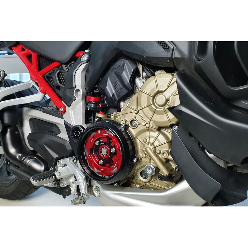 CA210_03 Carter trasparente per frizioni a olio Multistrada e Ducati Diavel V4 2023+ CNC Racing