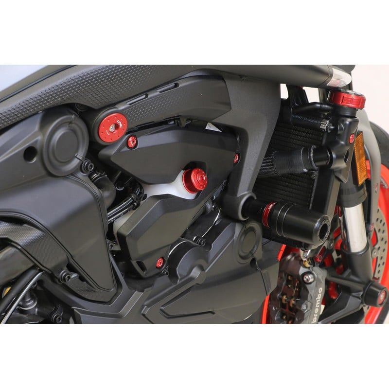 TT364 Frame caps kit (to be mounted with TC325) Ducati Monster 937 2021+ CNC Racing