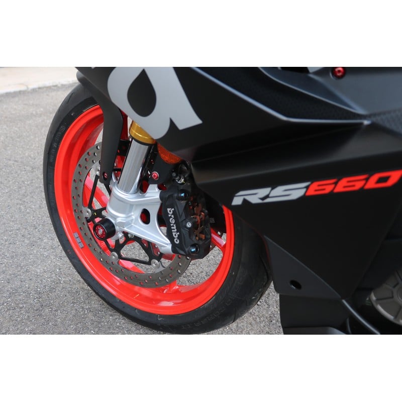 TP439 Tamponi protezione ruota anteriore Aprilia RS 660 2021+ CNC Racing