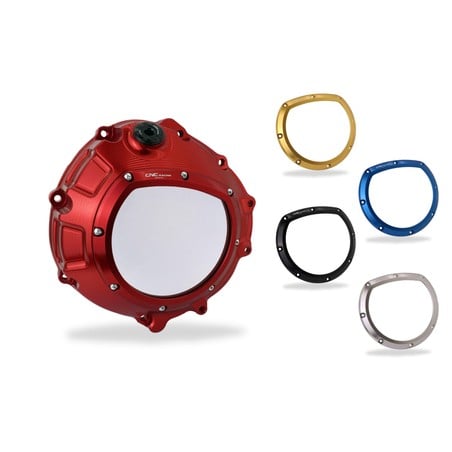 Carter frizione trasparente per in colore rosso Bmw S1000 R K47 2014+ CNC Racing