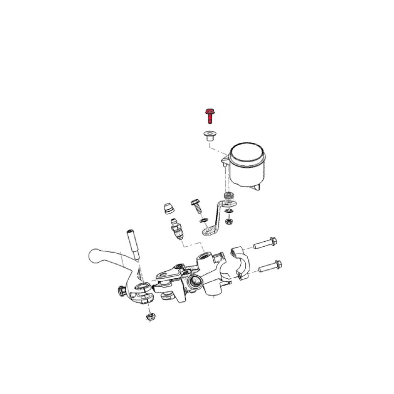 KV458_01 Screw kit Front brake fluid tank RS660 Aprilia RS 660 2021+ CNC Racing