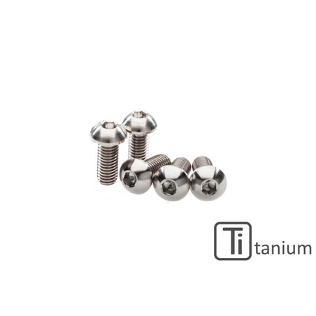 KV414_TI_02 Screws set rear brake disc M8x20 (5 pcs) Titanium Aprilia RS 660 2021+ CNC Racing