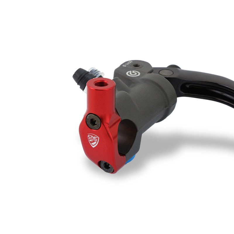 CV016_DUCATI Brembo billet CNC and forged brake master cylinder clamp with Mirror Mount thread M8 LH