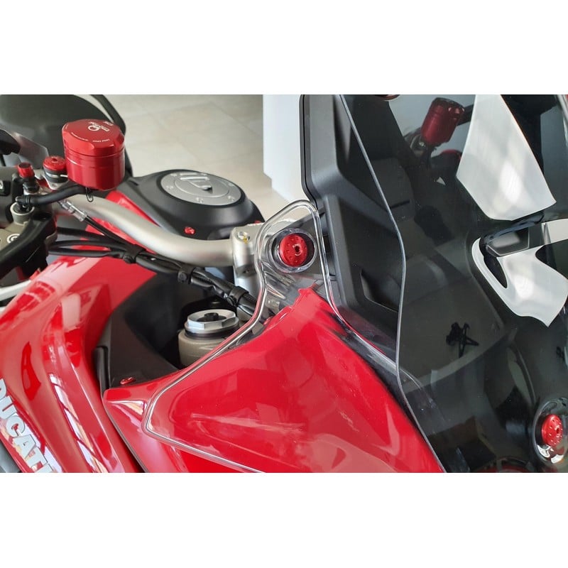 Kit viti deflettori aria anteriori Ducati Multistrada V4 Pikes Peak 2022+ CNC Racing