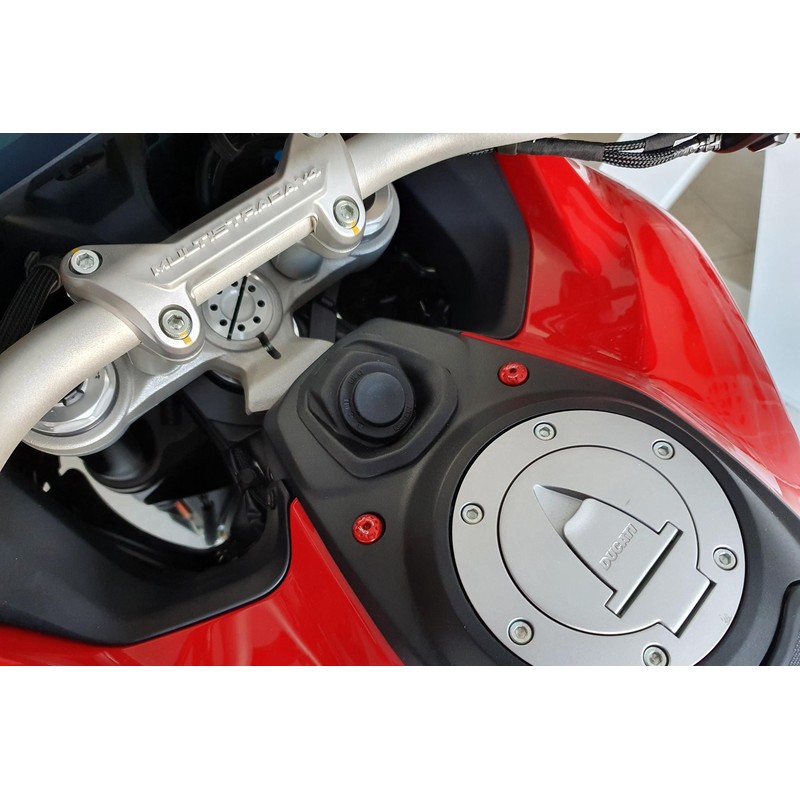 KV422_02 Fuel tank cover screw set for Ducati Multistrada V4 Pikes Peak 2022+ CNC Racing