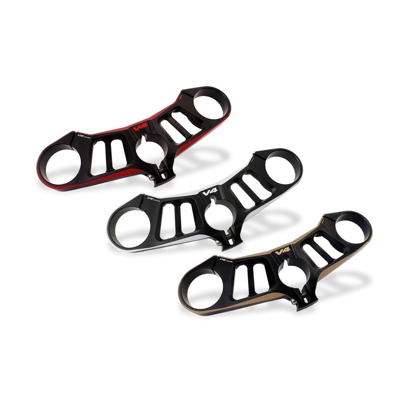 PST15_BIC Triple clamps Top yoke BICOLOR Ducati Superbike Panigale V4 R 2019+ CNC Racing