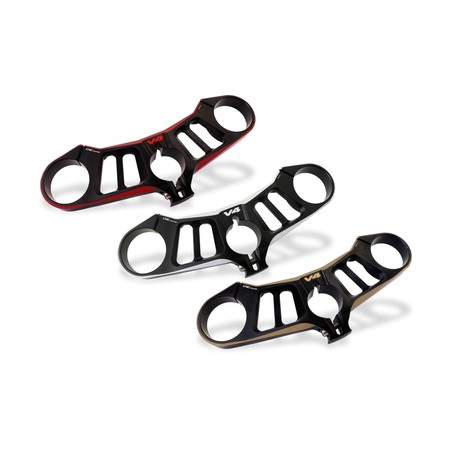 PST15_BIC Piastre di sterzo Superiore BICOLOR Ducati Superbike Panigale V4 R 2019+ CNC Racing