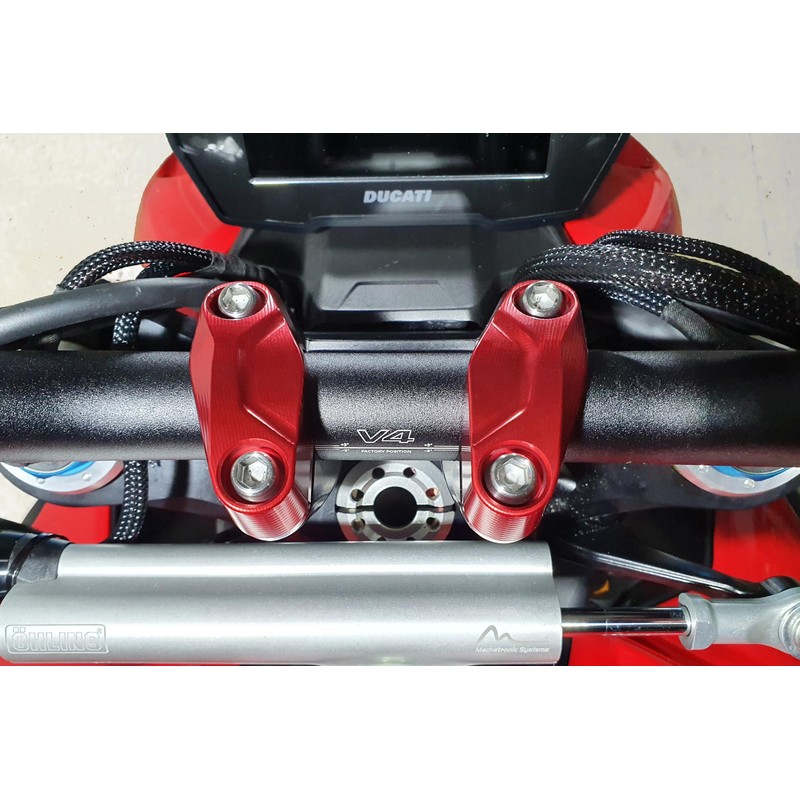 Kit cavallotti superiori manubrio V4 Ducati Streetfighter V2 955 2022+ CNC Racing