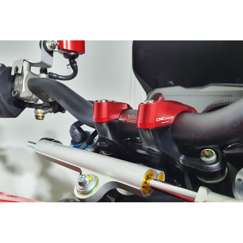 RM257_01 Handlebar upper clamp kit V4 Ducati Streetfighter V2 955 2022+ CNC Racing