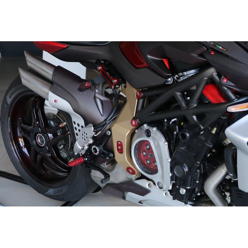 PC125_01 Footpegs for OEM rearsets LIGHT driver Mv Agusta Brutale 1000 Nurburgring 2021+ CNC Racing