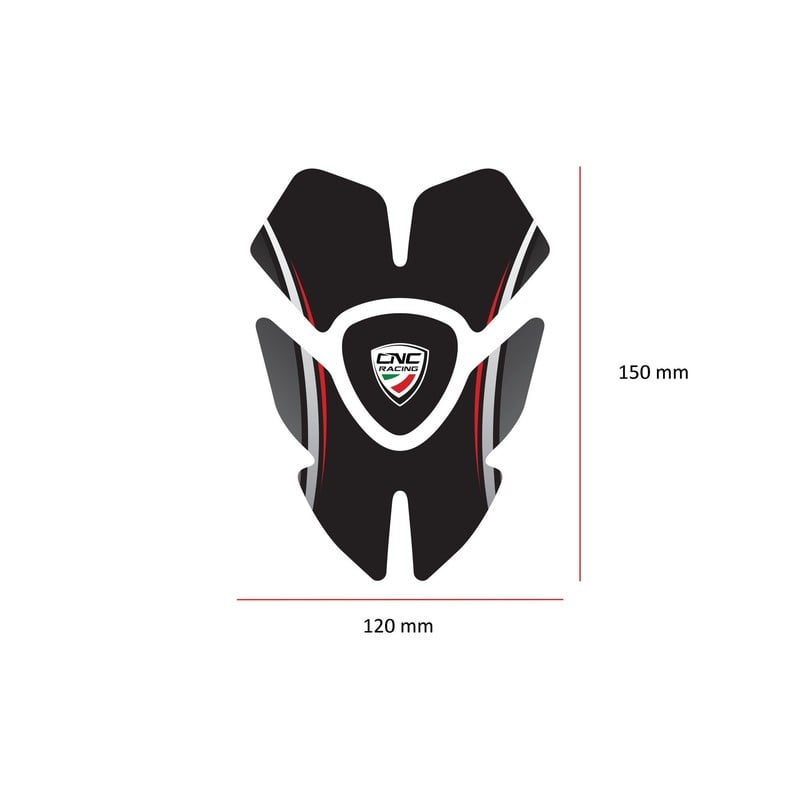 Adesivo protezione serbatoio carburante Ducati Hypermotard 1100 Evo Sp 2010+ CNC Racing