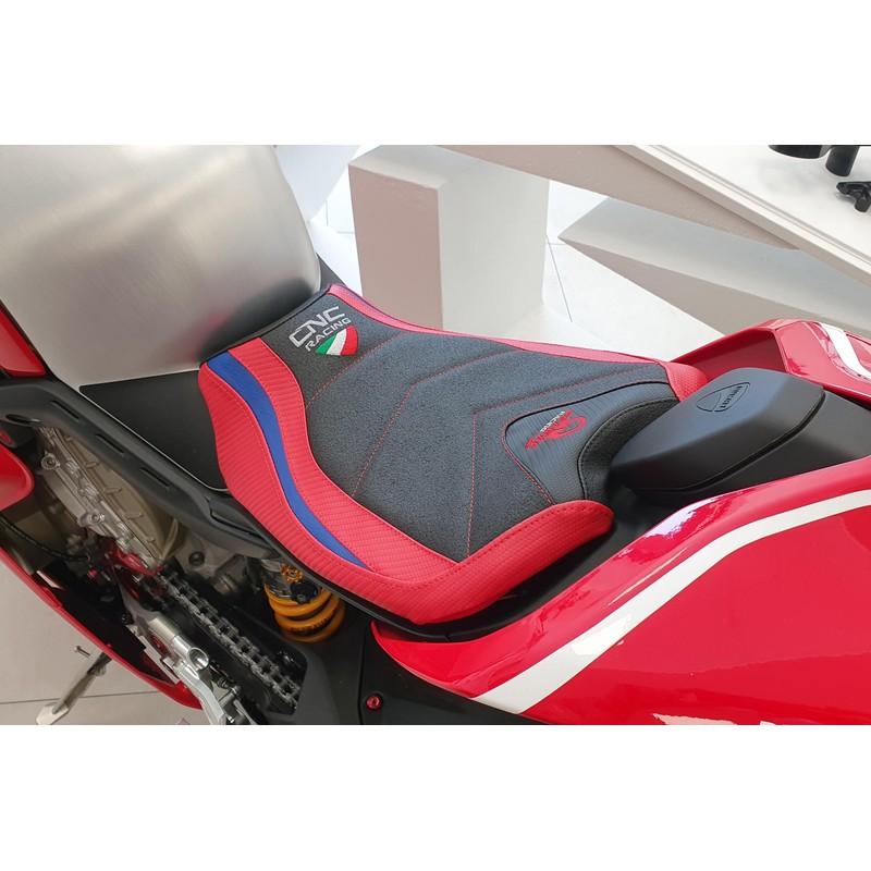 SLD01_PR Seat cover Pramac Racing Limited edition Ducati Superbike Panigale V4 R 2019+ CNC Racing