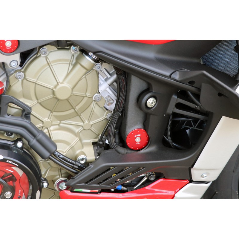 Kit tappi telaio fori grandi Ducati Streetfighter V4 S 2020+ CNC Racing