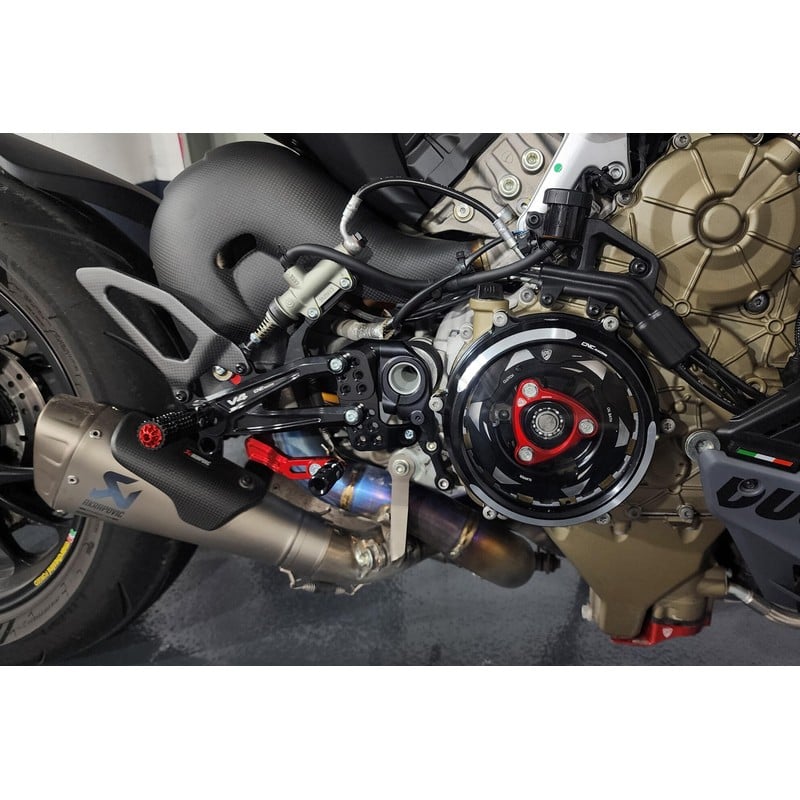 Pedane regolabili Carbon Ducati Streetfighter V4 S 2020+ CNC Racing