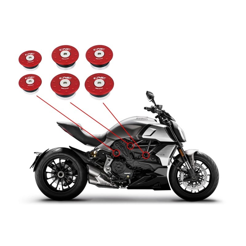Kit tappi telaio Ducati Diavel 1260 S 2019+ CNC Racing