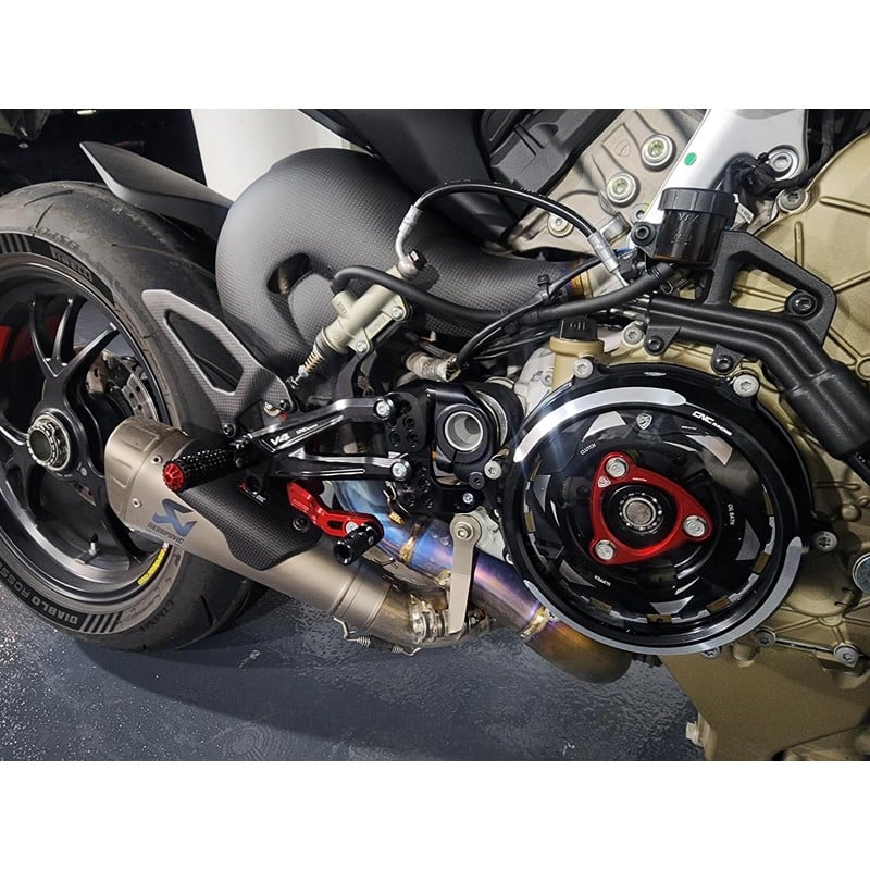 Carter trasparente per frizioni a olio Bicolor Ducati Streetfighter V4 S 2020+ CNC Racing