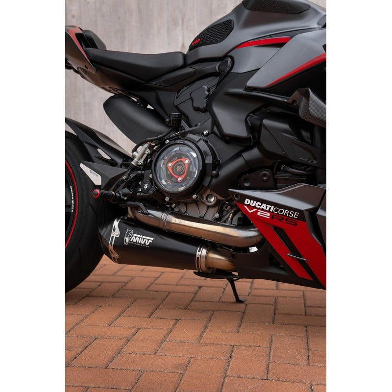 CA210_02 Clear oil bath clutch cover Ducati Streetfighter V4 S 2020+ CNC Racing
