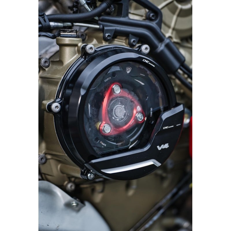 Carter trasparente per frizioni a olio Ducati Streetfighter V4 S 2020+ CNC Racing