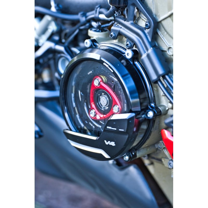 Carter trasparente per frizioni a olio Ducati Streetfighter V4 S 2020+ CNC Racing