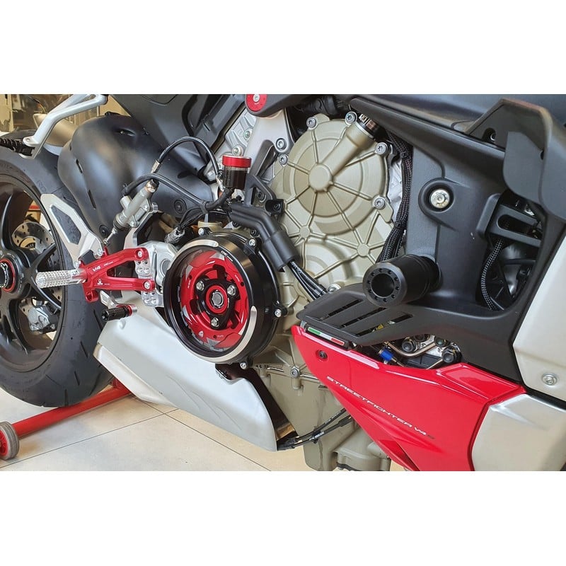 CAB01 Clear clutch cover Conversion kit Ducati Streetfighter V4 S 2020+ CNC Racing