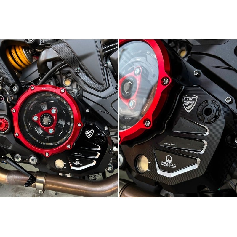 Carter trasparente per frizioni ad olio Pramac Racing Limited Edition Ducati Hypermotard 939 Sp 2016+ CNC Racing