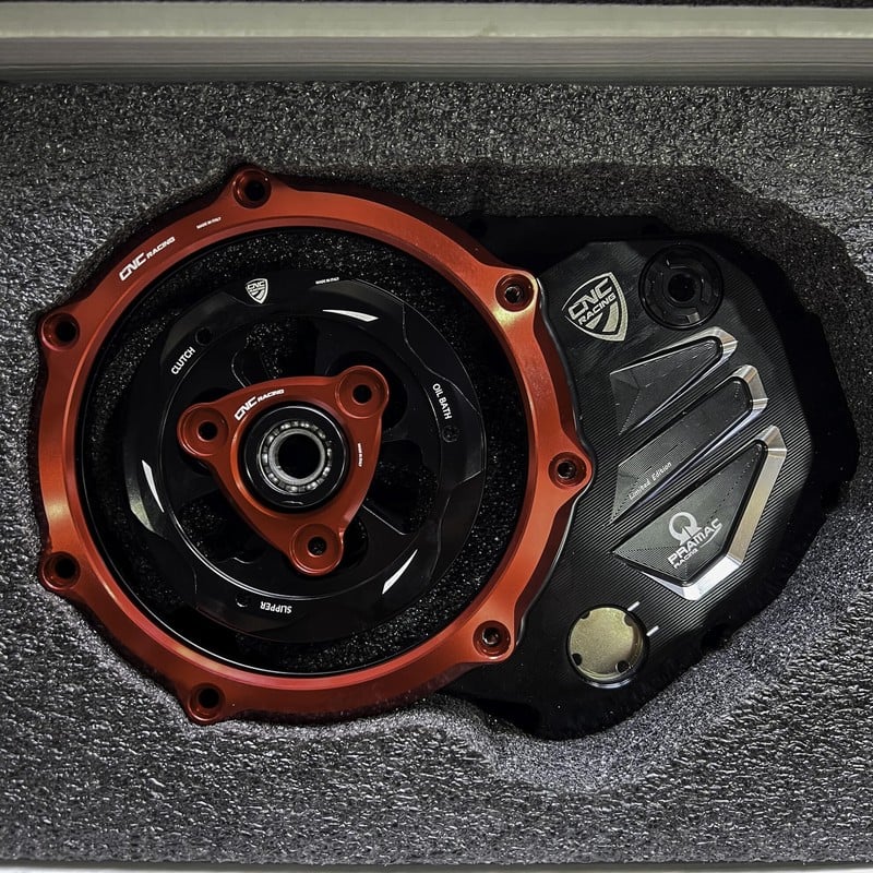 CA501_PR_DUCATI Clear cover oil bath clutch Pramac Racing Limited Edition Ducati CNC Racing CA501_PR