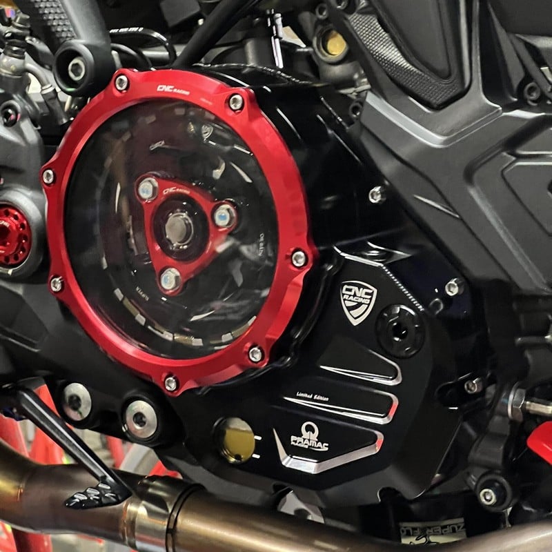 CA501_PR_DUCATI Clear cover oil bath clutch Pramac Racing Limited Edition Ducati CNC Racing CA501_PR