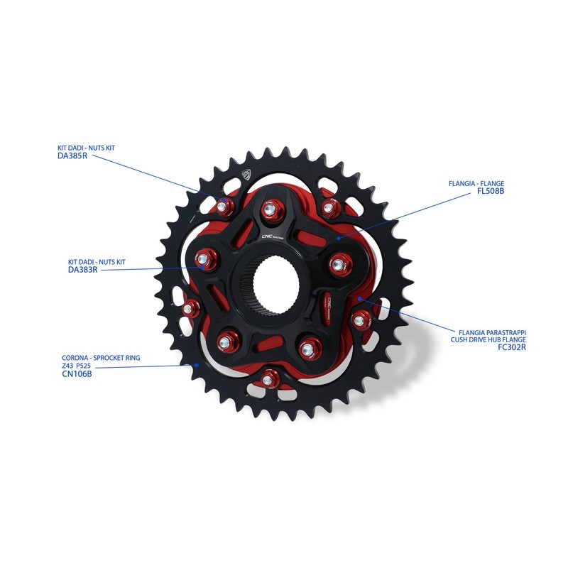 Flangia parastrappi Mv Agusta CNC Racing FC302